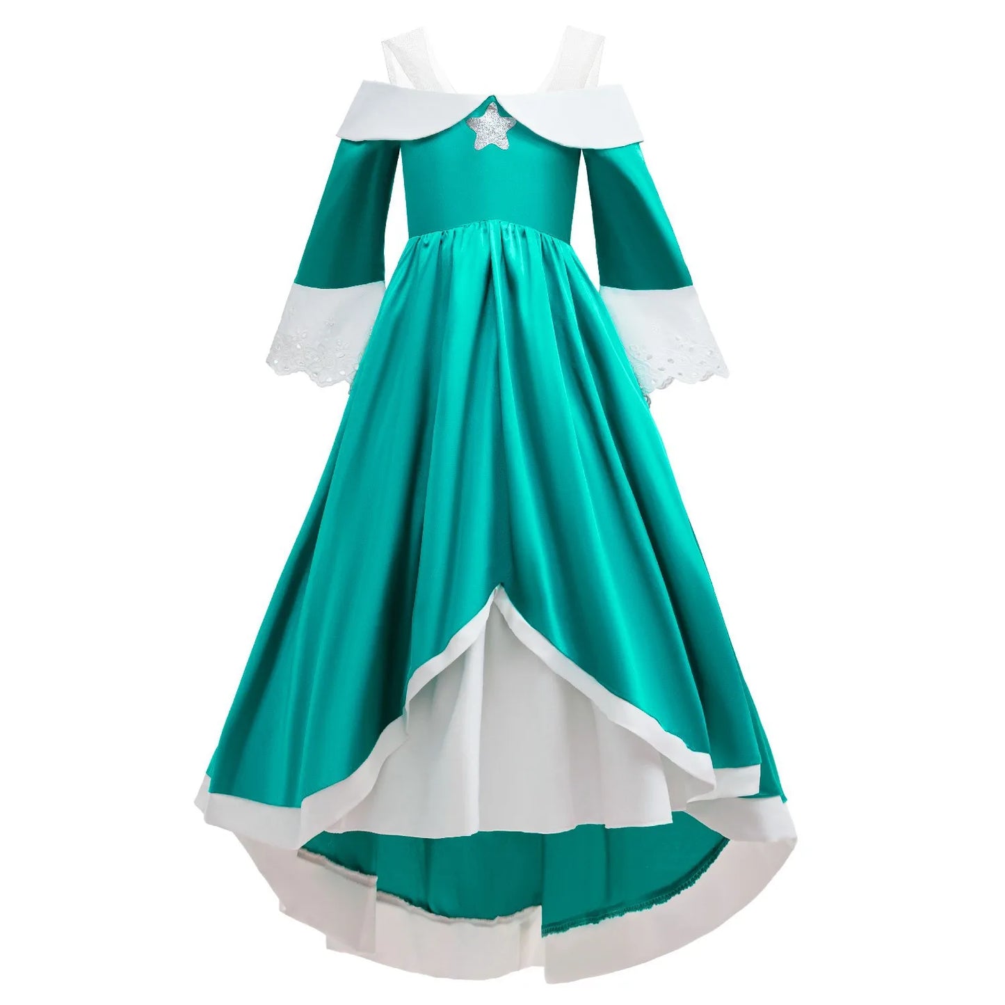2026 Movie Girls Princess Dress Up Rosalina Peach Cosplay Outfit Children Girl Halloween Cosplay Costume Gown