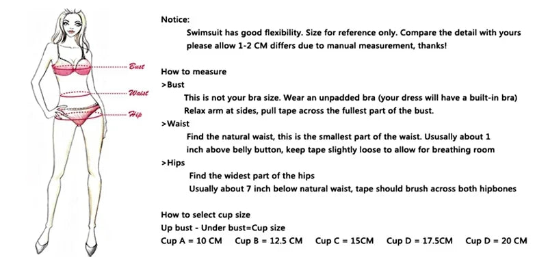 Push Up Swimwear Women Swimsuits