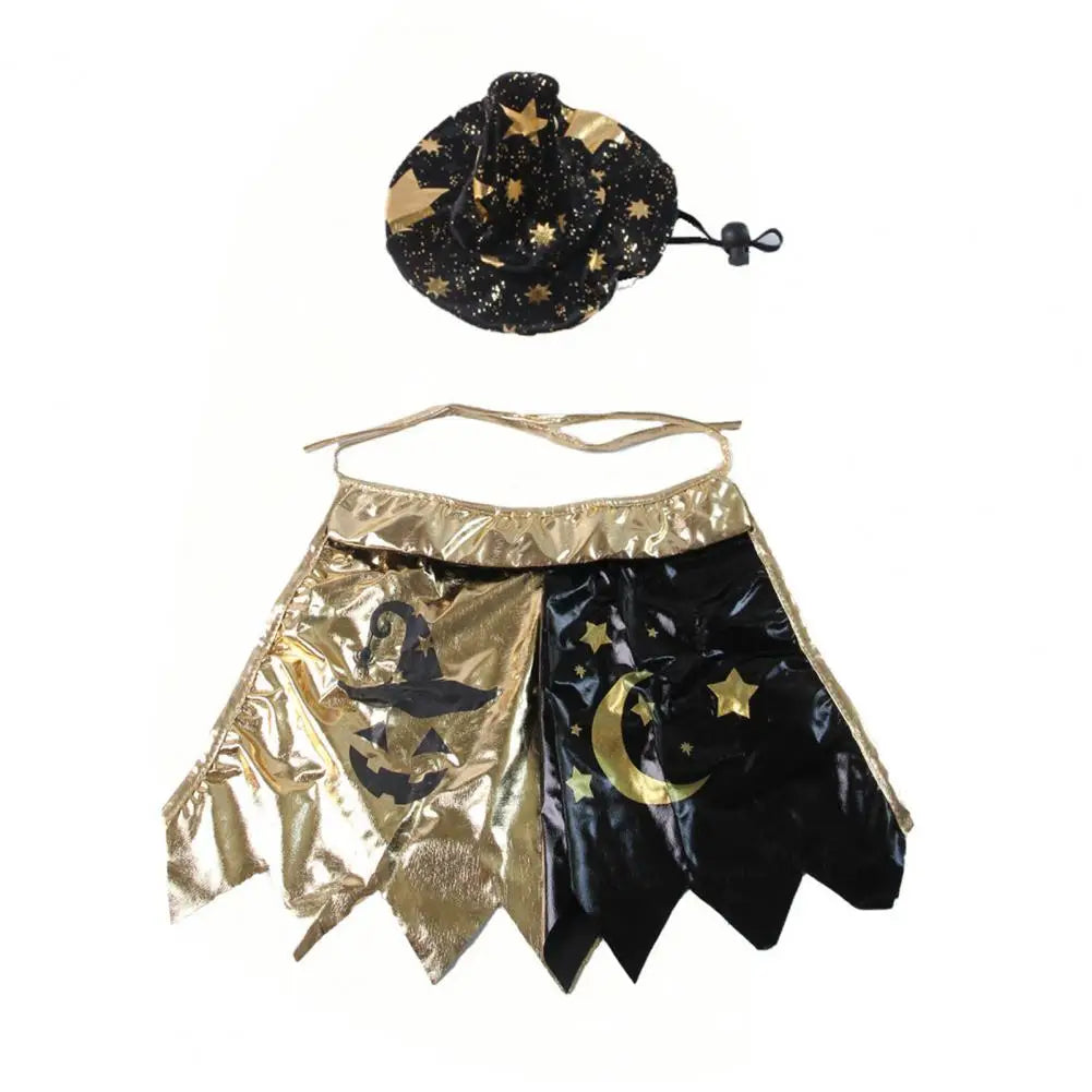 Halloween Pet Cat Witch Costume