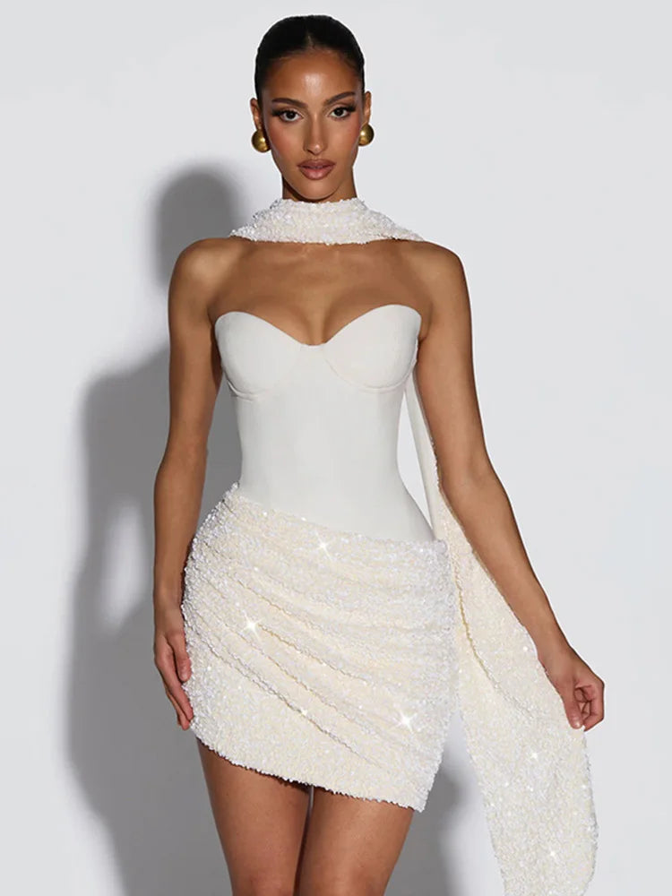 Solid Color Mini Dress