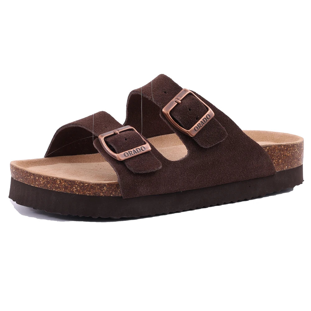 Cork Sandals For Women Men Fashion Soft Thick Sole Cork Slippers Summer Beach Sandals Home Open Toe Flat Sandals