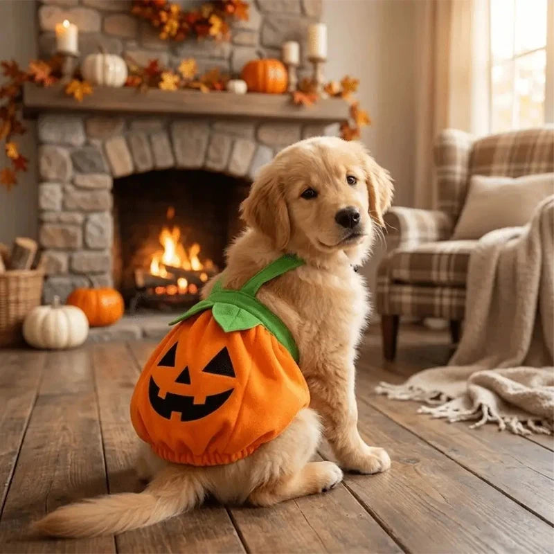 Halloween Pumpkin Pet Dress