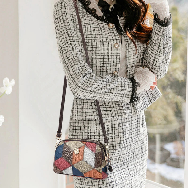 Shell Bag Patchwork Hobo