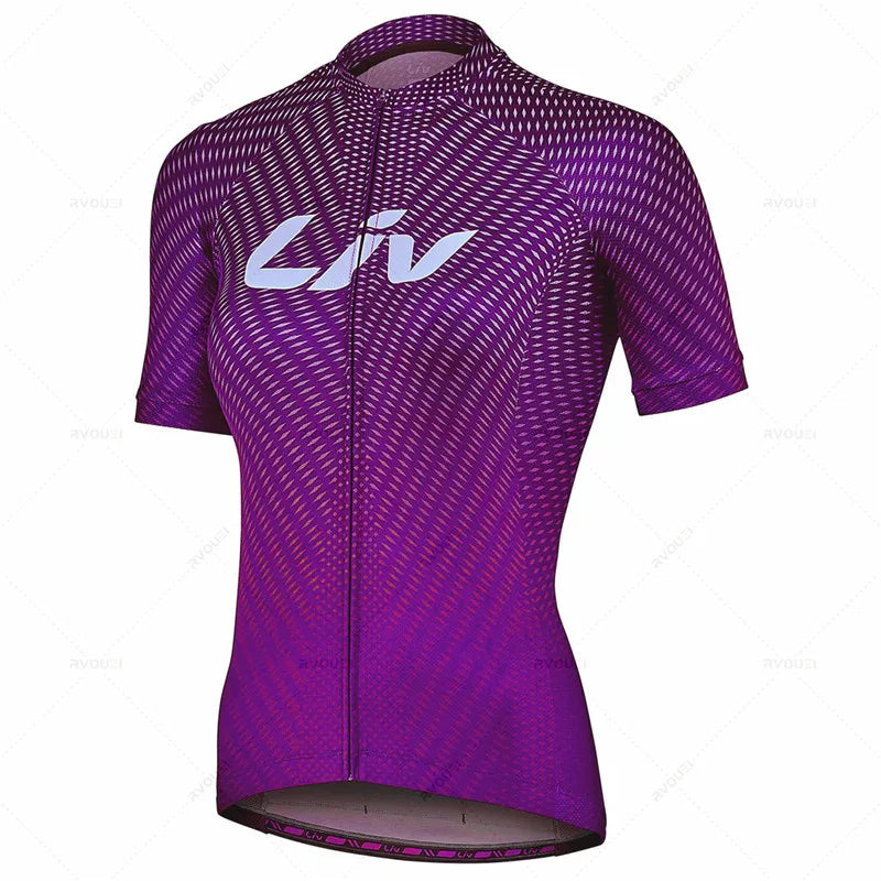 2026 New LIV Pro Cycling Jersey Set Woman MTB Bike Clothes Summer Bicycle Clothing Cycling Set Maillot Conjunto Ropa Ciclismo