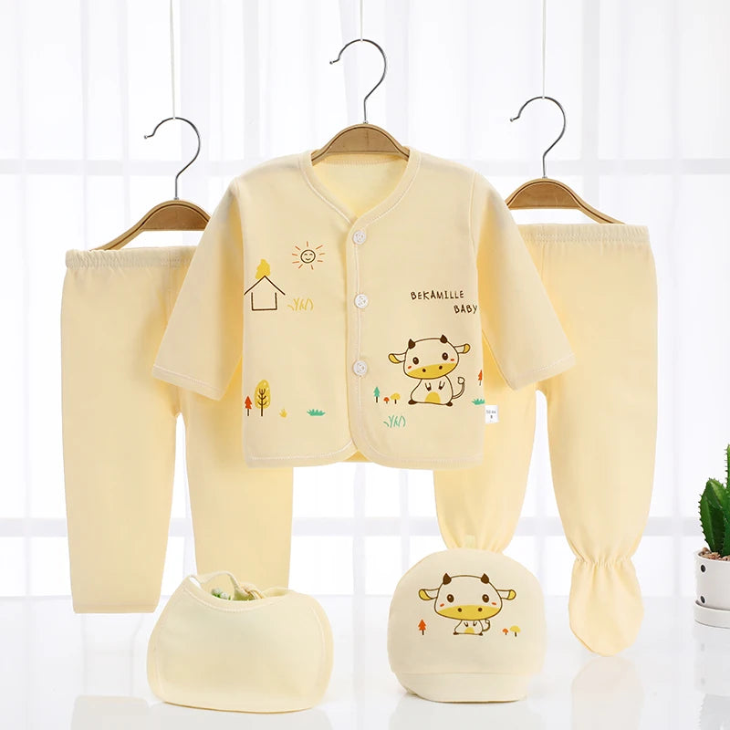 Newborn Baby Clothes Set ( 5pcs/set) Infant Girl Boy