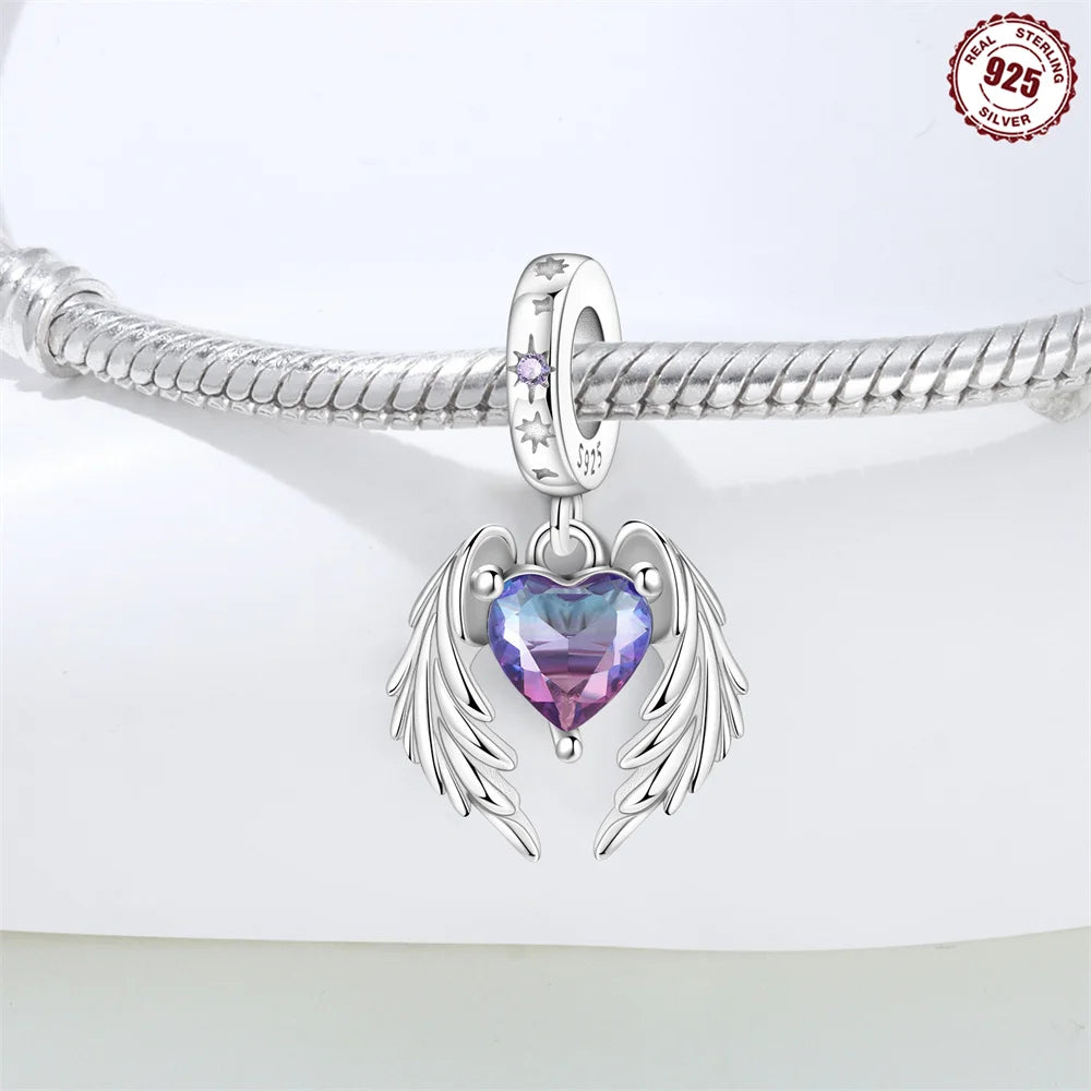 Purple Series 925 Sterling Silver Dreamy Lily Flower