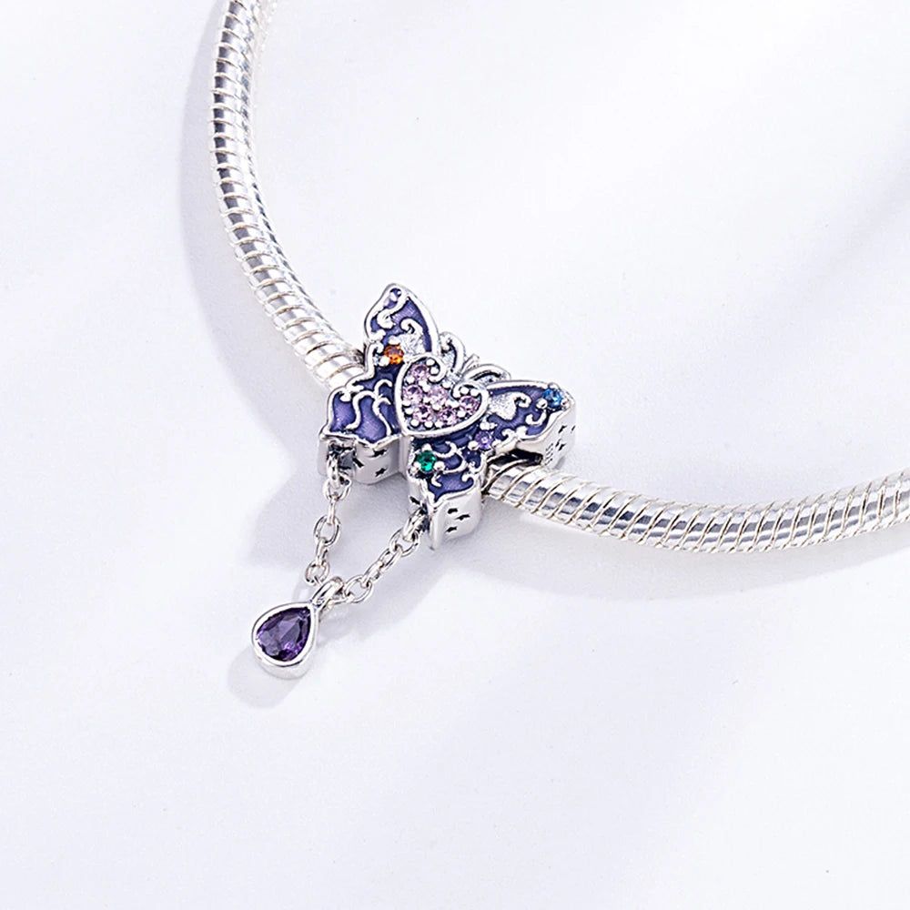 Purple Series 925 Sterling Silver Dreamy Lily Flower