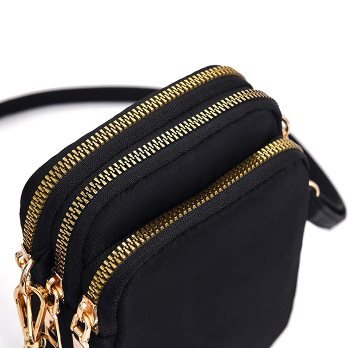 Light Luxury Mobile Phone Bag, Vertical Wallet, Lightweight, Large Capacity, 3-Layer Storage, Crossbody Single-Shoulder Bag