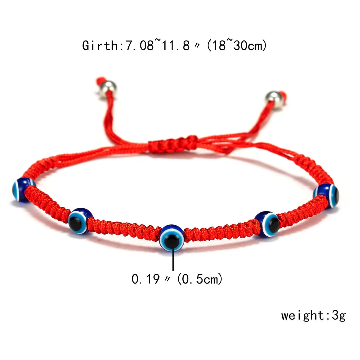 Hamsa Hand Adjustable Red String Bracelets