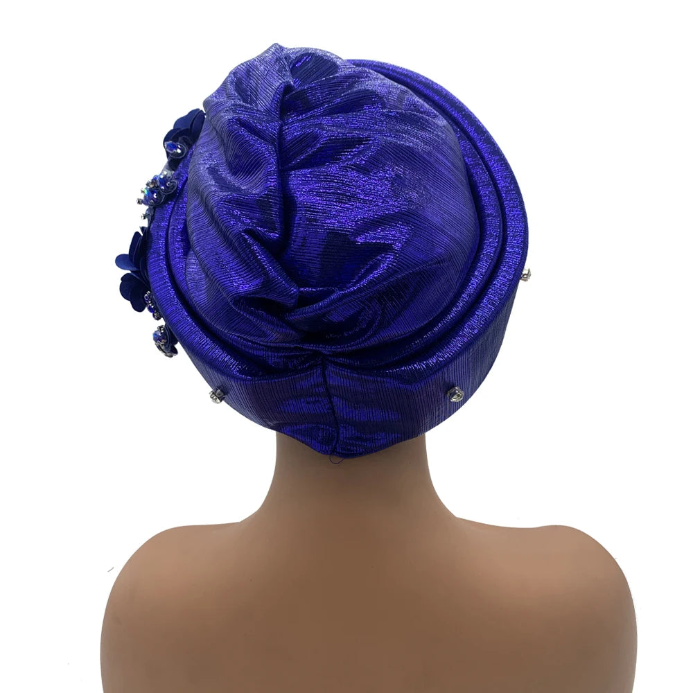 Exquisite Bouquet Turban Cap