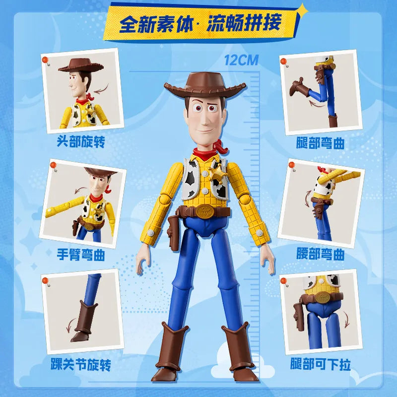 BLOKEES Original Toy Story Disney Pixar Woody Buzz Lightyear Jessie Rex Bullseye Alien Action Figures Assemble Model Toys Gift
