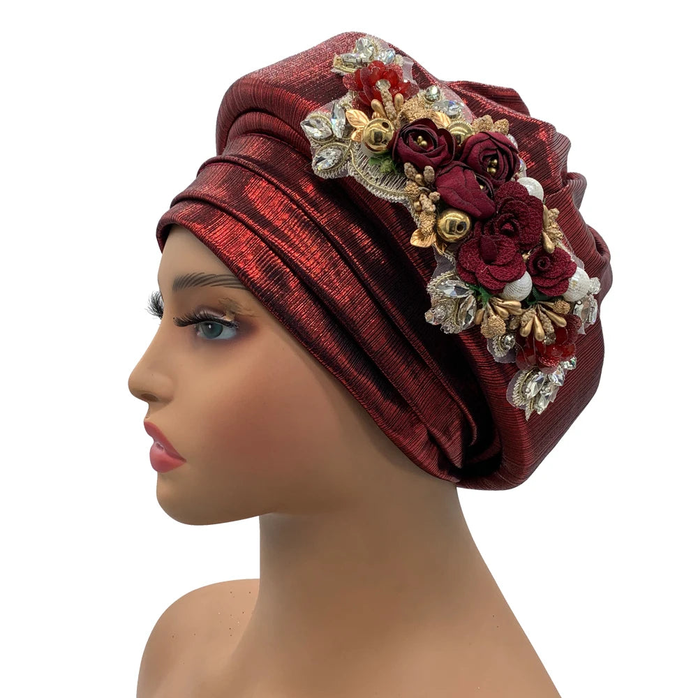 Exquisite Bouquet Turban Cap