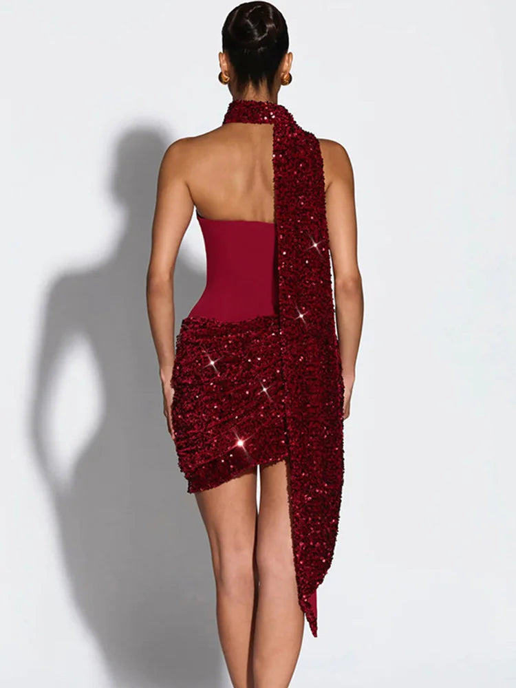 Solid Color Mini Dress