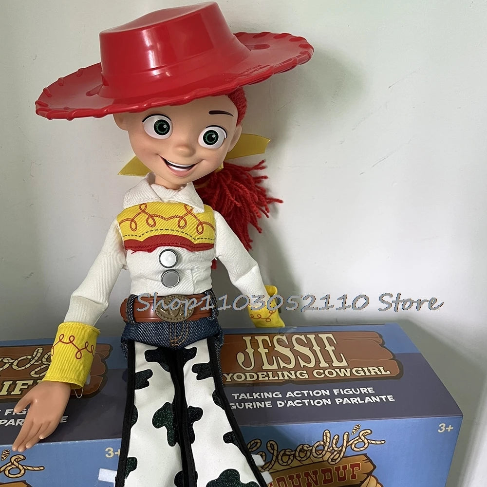 Toy Story 4 Talking Woody Jessie Action Figure Sing Soft Cute  Anime Figure Decoration Birthday Model Gift Toys