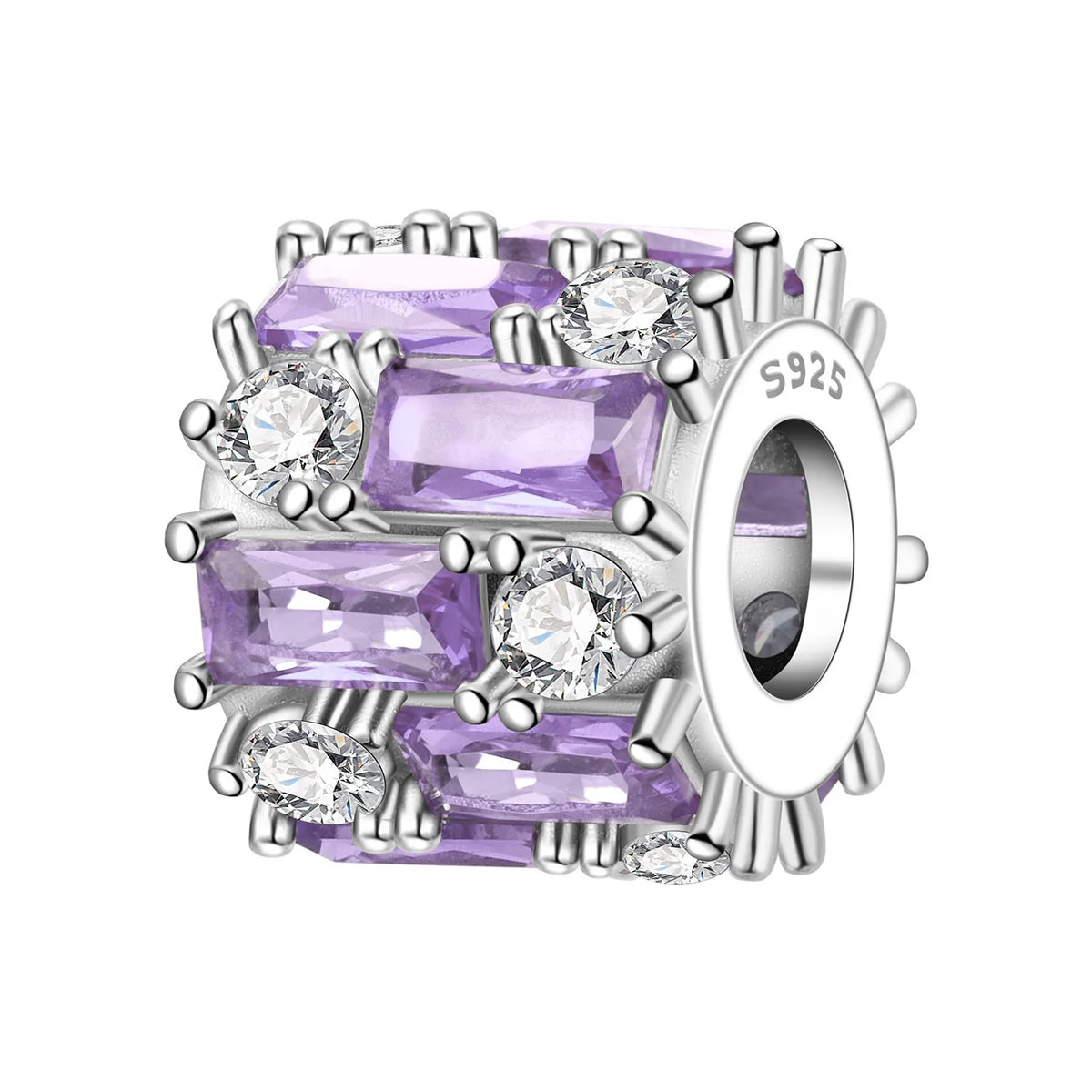 Purple Series 925 Sterling Silver Dreamy Lily Flower