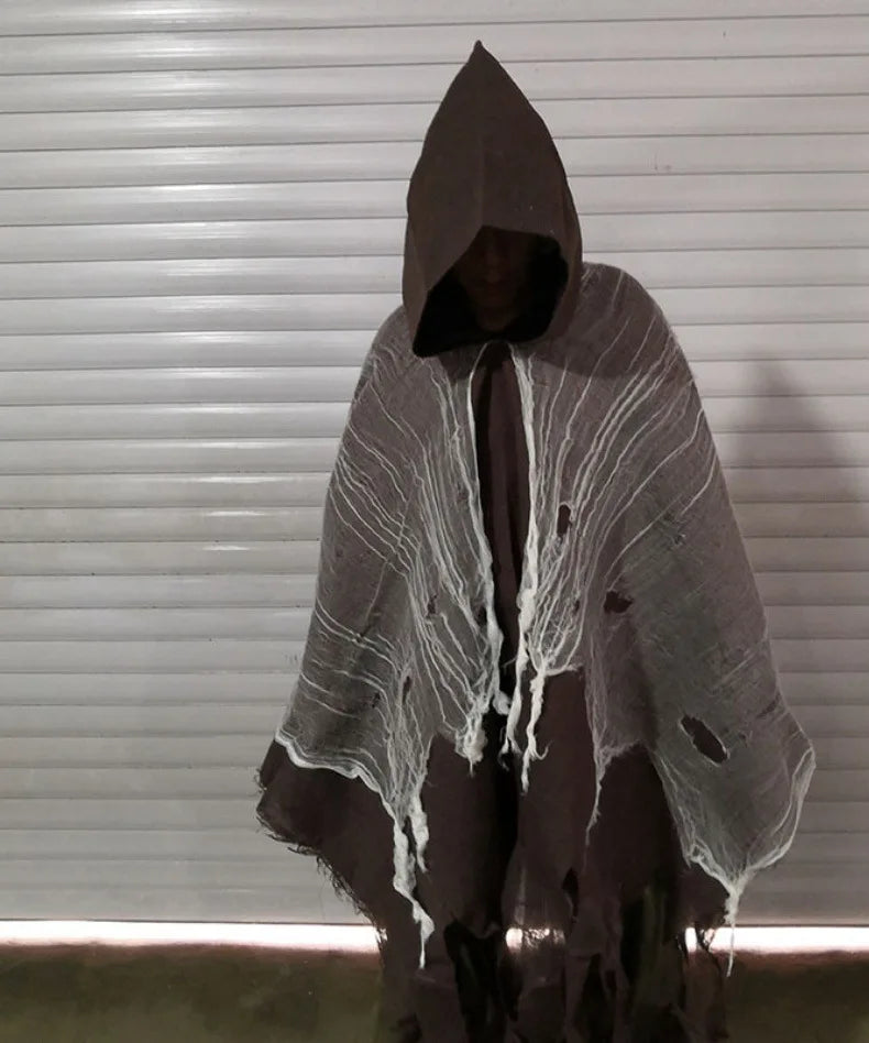Halloween Hooded Cloak Cape Costume for Adults Witch Vampire