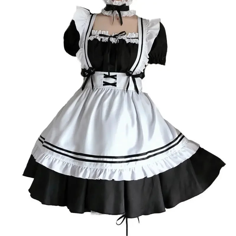 Black Cute Lolita Maid Costumes