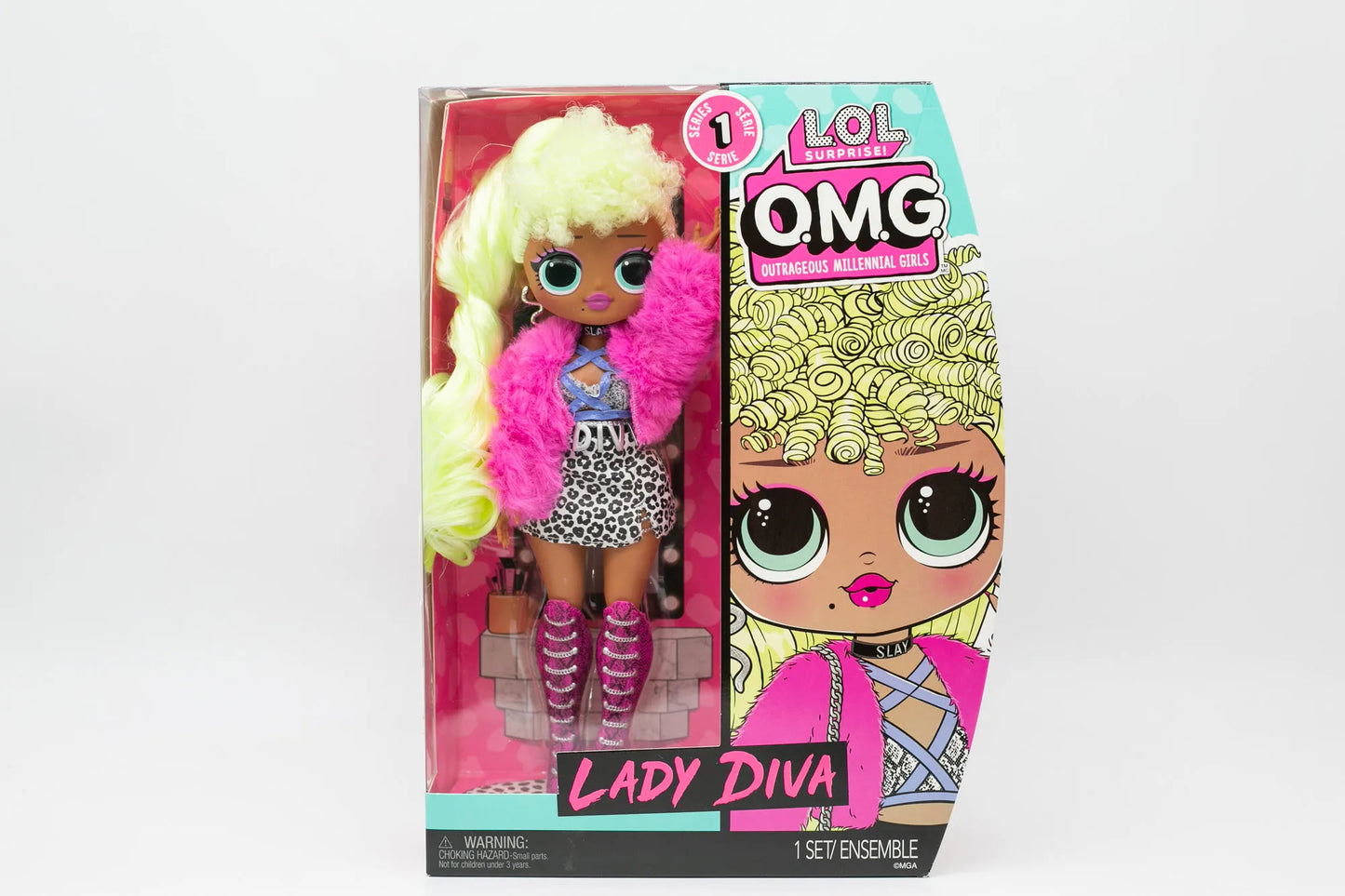 MGA LOL SURPRISE OMG Fashion Doll Long Hair Dress Up Big Sister LADY DIVA Exquisite Birthday Gift Box Set Fashion Figure
