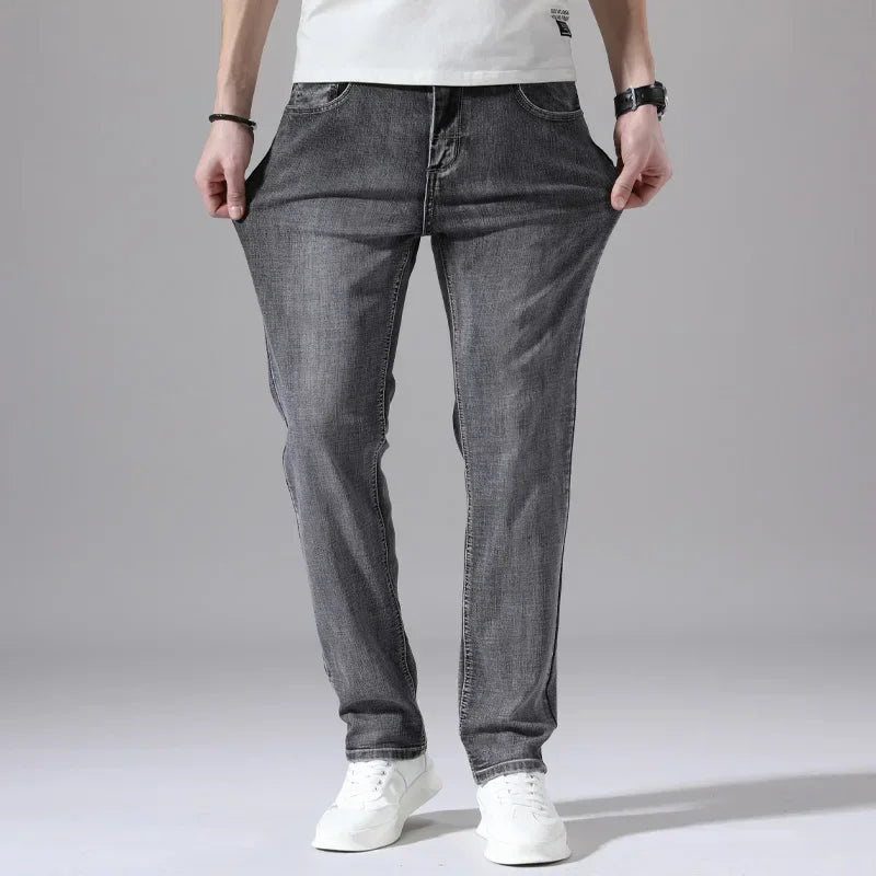 Cotton Stretch Jeans  Thin Denim