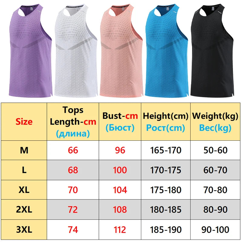 Men Gym Vest Quick-Drying Mesh Breathable