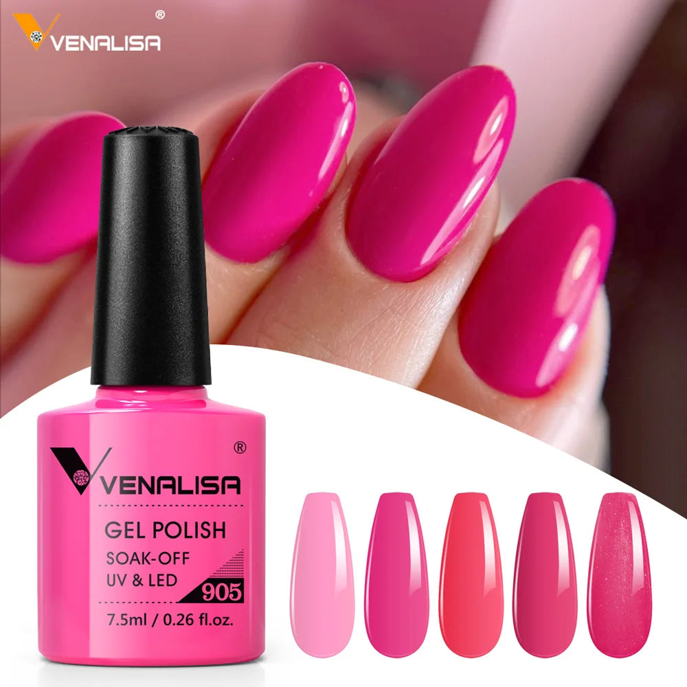 Nail Gel Polish Semi Permanent Gellack Nail Art Salon 120 Color Glitter 7.5ml