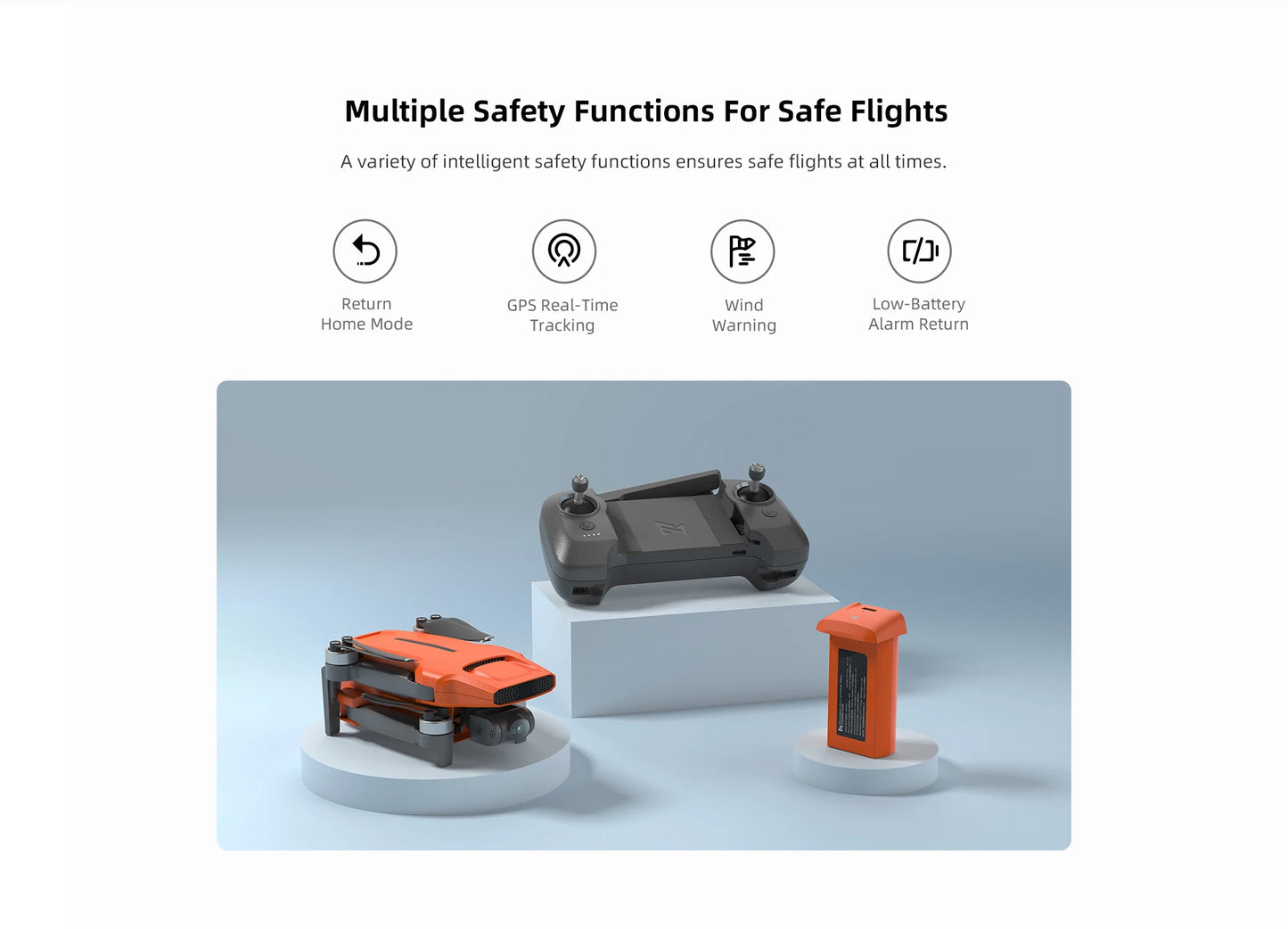 FIMI MINI 3 Portable Camera Drone GPS Foldable RC Quadcopter For Travel Shooting Beginners