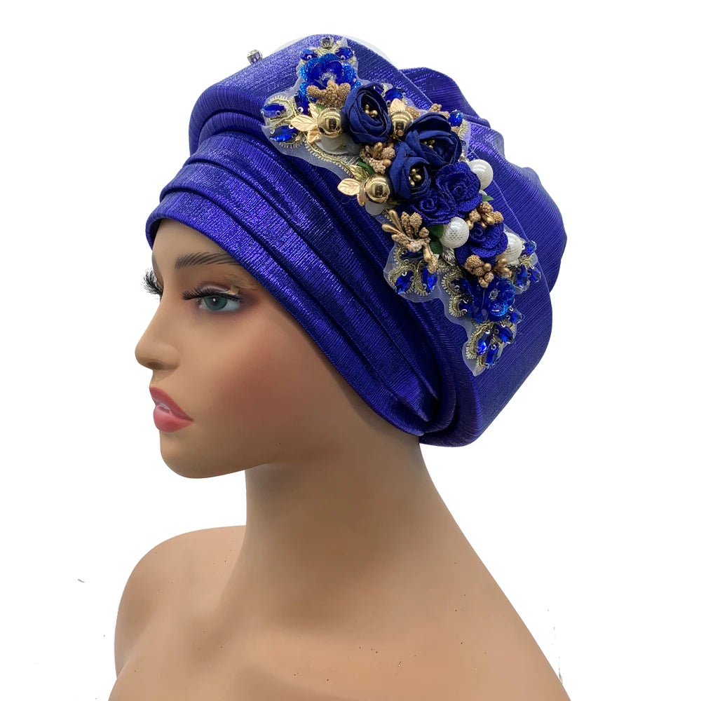 Exquisite Bouquet Turban Cap