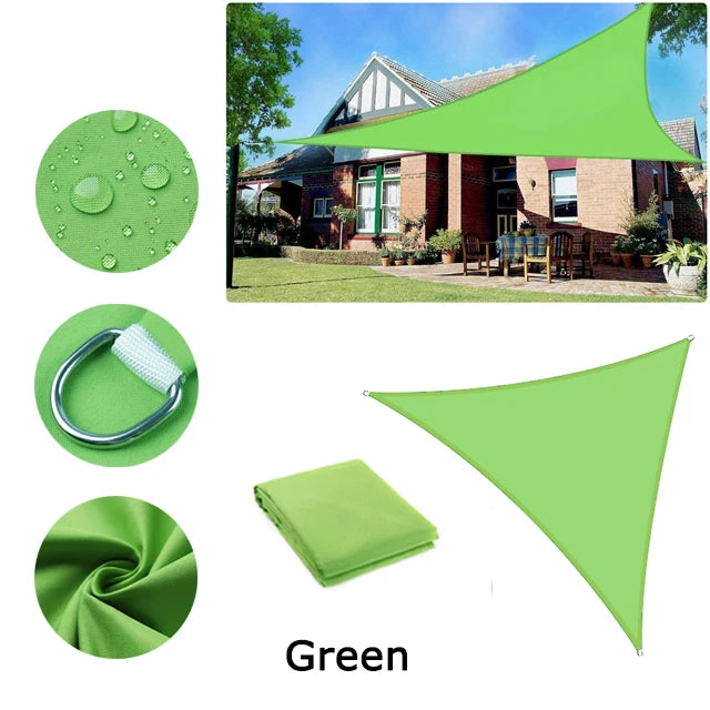 5x5x5/2x2x2M Waterproof Sun Shelter Triangle Sunshade Protection