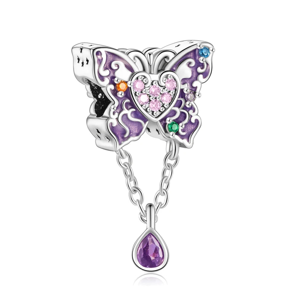 Purple Series 925 Sterling Silver Dreamy Lily Flower