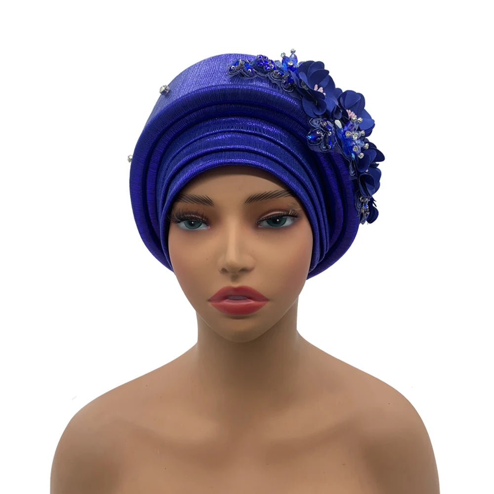 Exquisite Bouquet Turban Cap