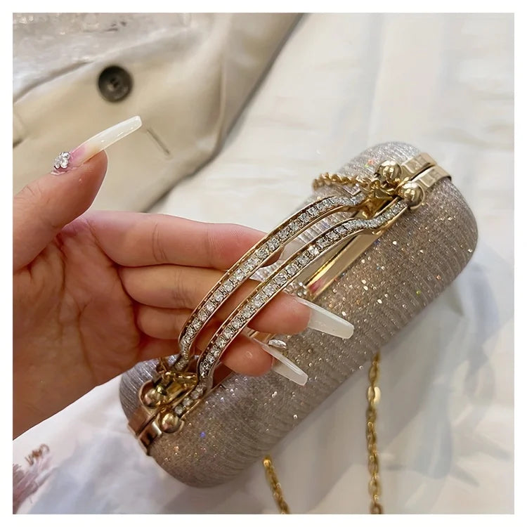 Shiny Mini Evening Bag Rhinestone