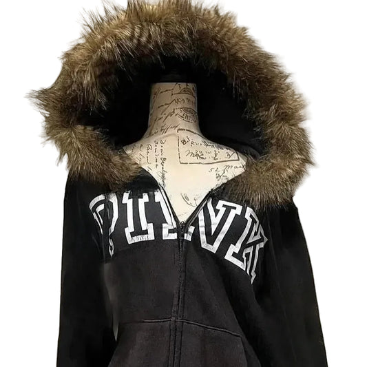Hooded Open Cardigan Sweatshirt