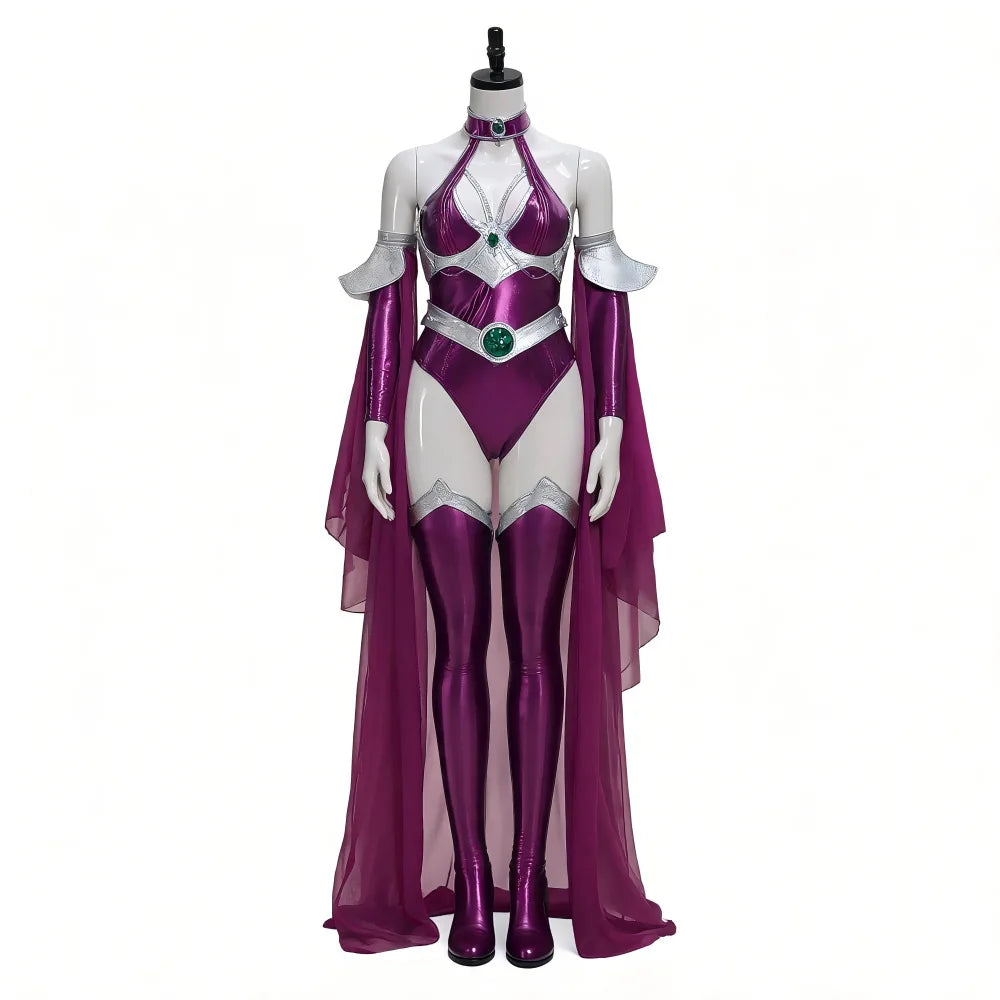 Anime Teen Titans Starfire‌ Purple Jumpsuit