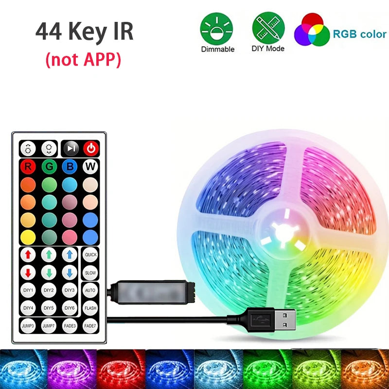 Led Strip Lights 1M-40M  Led Room Light with APP Control Flexible Ribbon Luces Led Tape for Room Bedroom Decoration