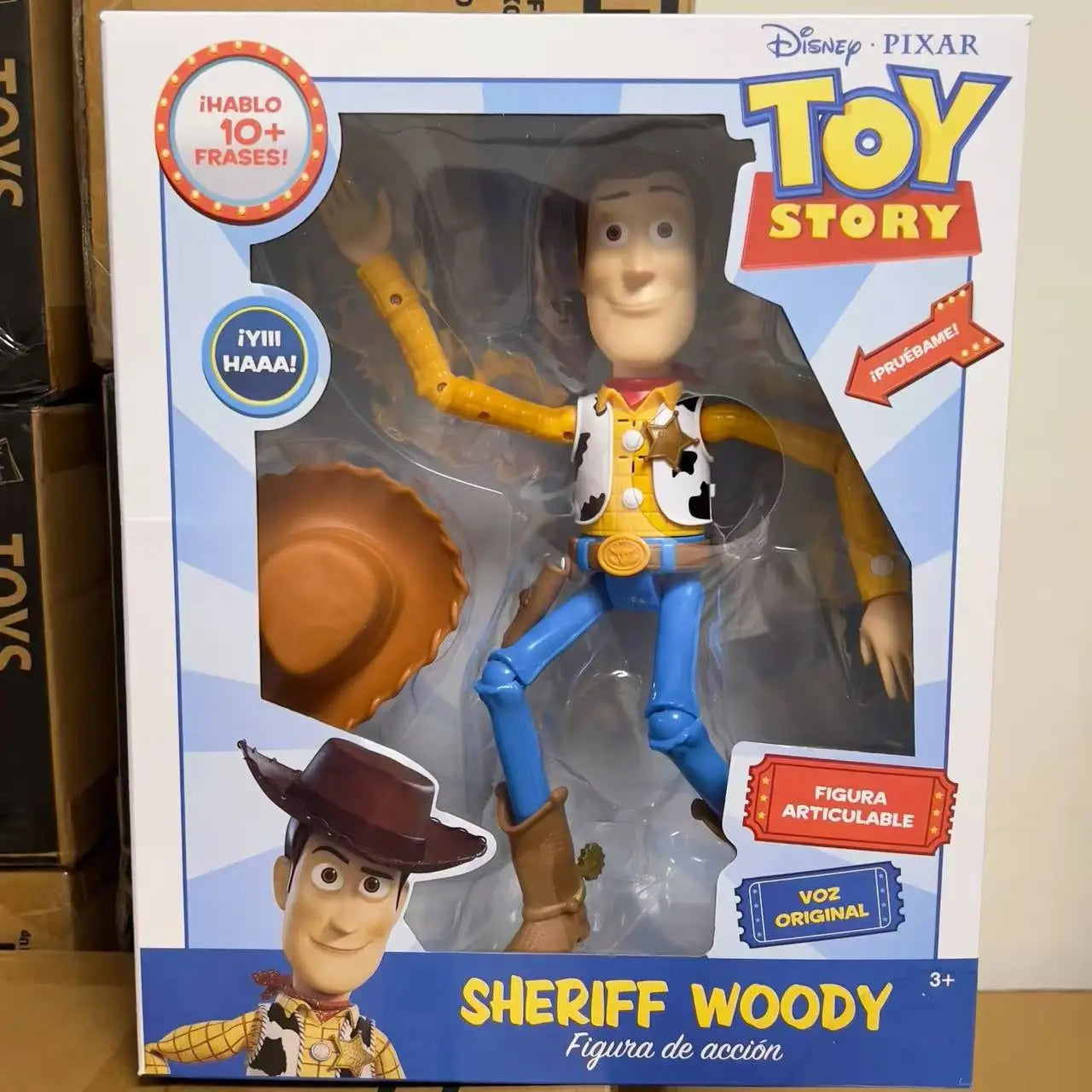 25CM Disney Pixar Toy Story 4 Talking Spanish Buzz Lightyear Woody Jessie Interactive Action Figure Toys Christmas Gift