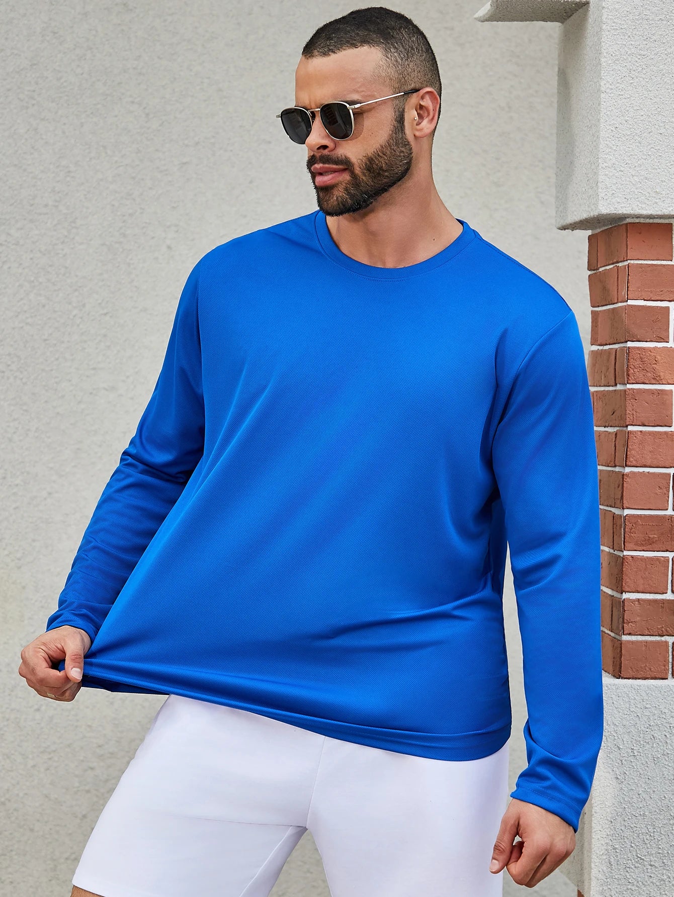 11 Colors Randomly Selected 6-Piece Men's Quick Drying Long-Sleeved T-Shirt Moisture Wicking Casual and Breathable
