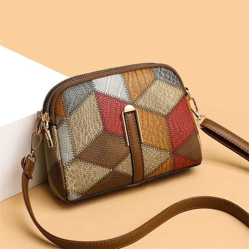 Shell Bag Patchwork Hobo