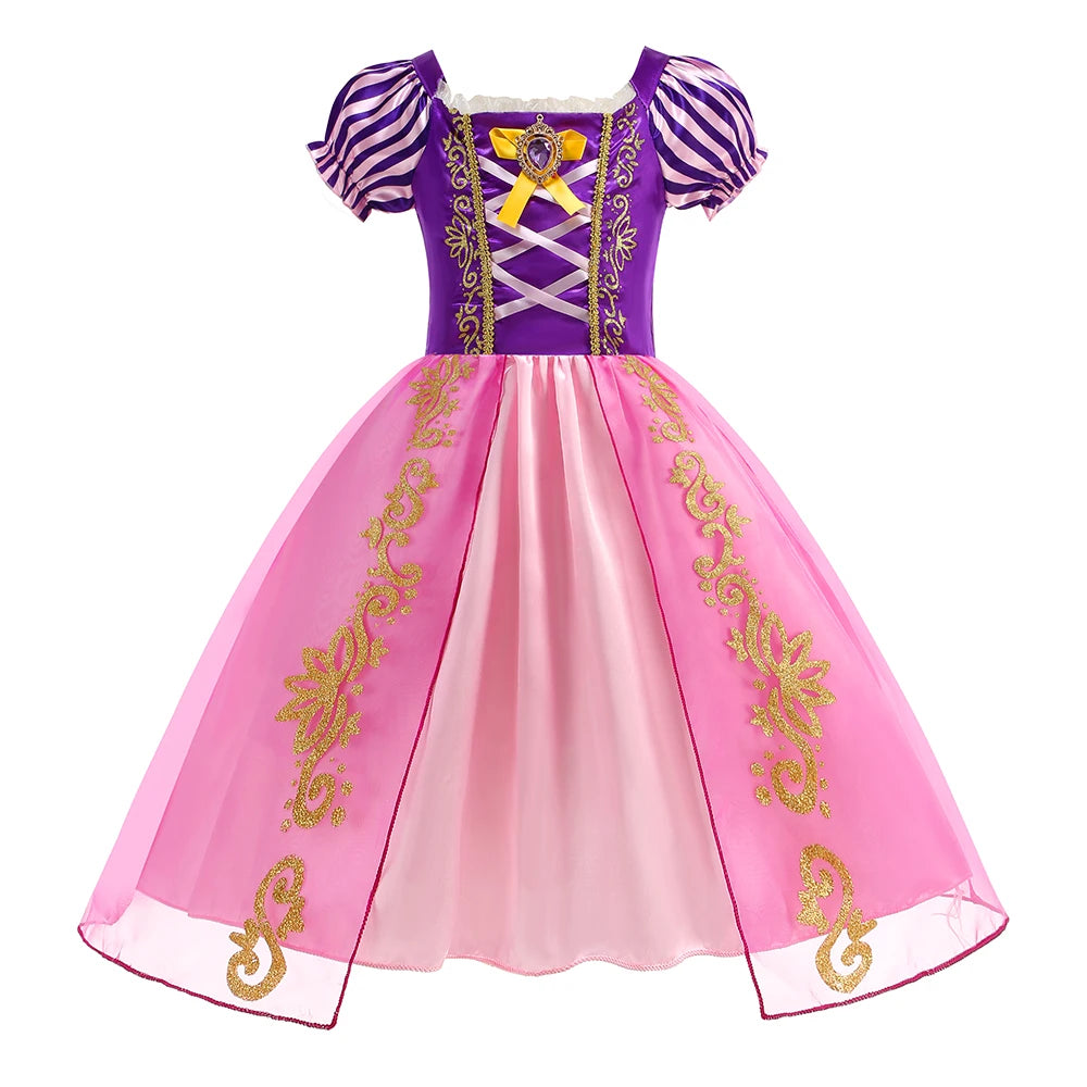2026 Movie Girls Princess Dress Up Rosalina Peach Cosplay Outfit Children Girl Halloween Cosplay Costume Gown