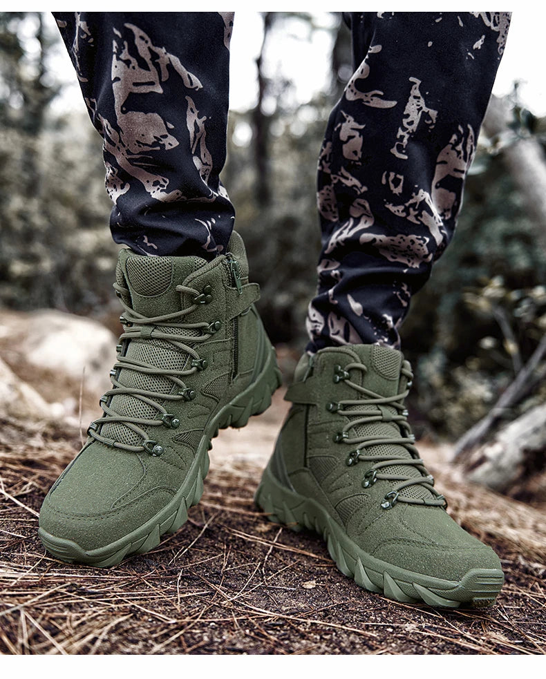 Men's Casual Shoesthick Bottom Lace-up Workwear  Shoes Men for Work Outdoor Men's Shoe High Quality Autumn Winter Hiking Boots