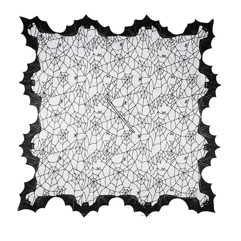 New Halloween Cloak Black Lace Cobweb