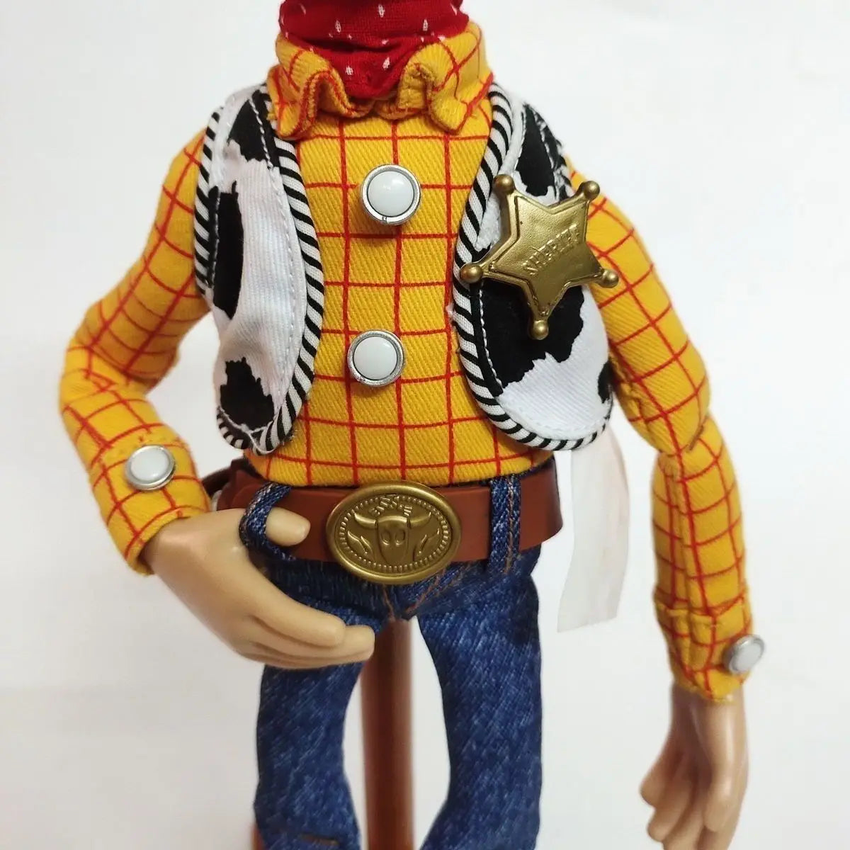 In Stock Disney Pixar Toy Story Woody Action Figures English Movie Sound Character Doll Cloth Cowboy Birthday Gift For Children