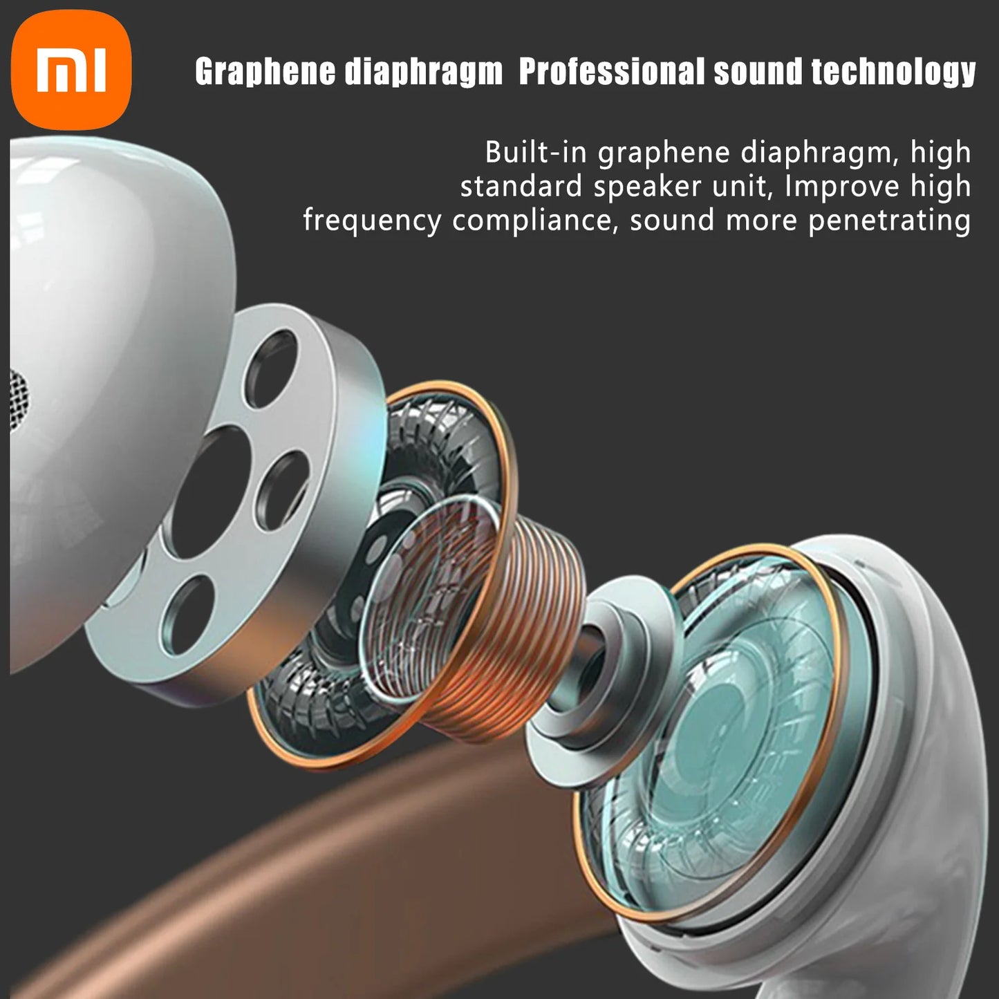 Wireless Earphone Buds5 HIFI Stereo Sound Bluetooth 5.3