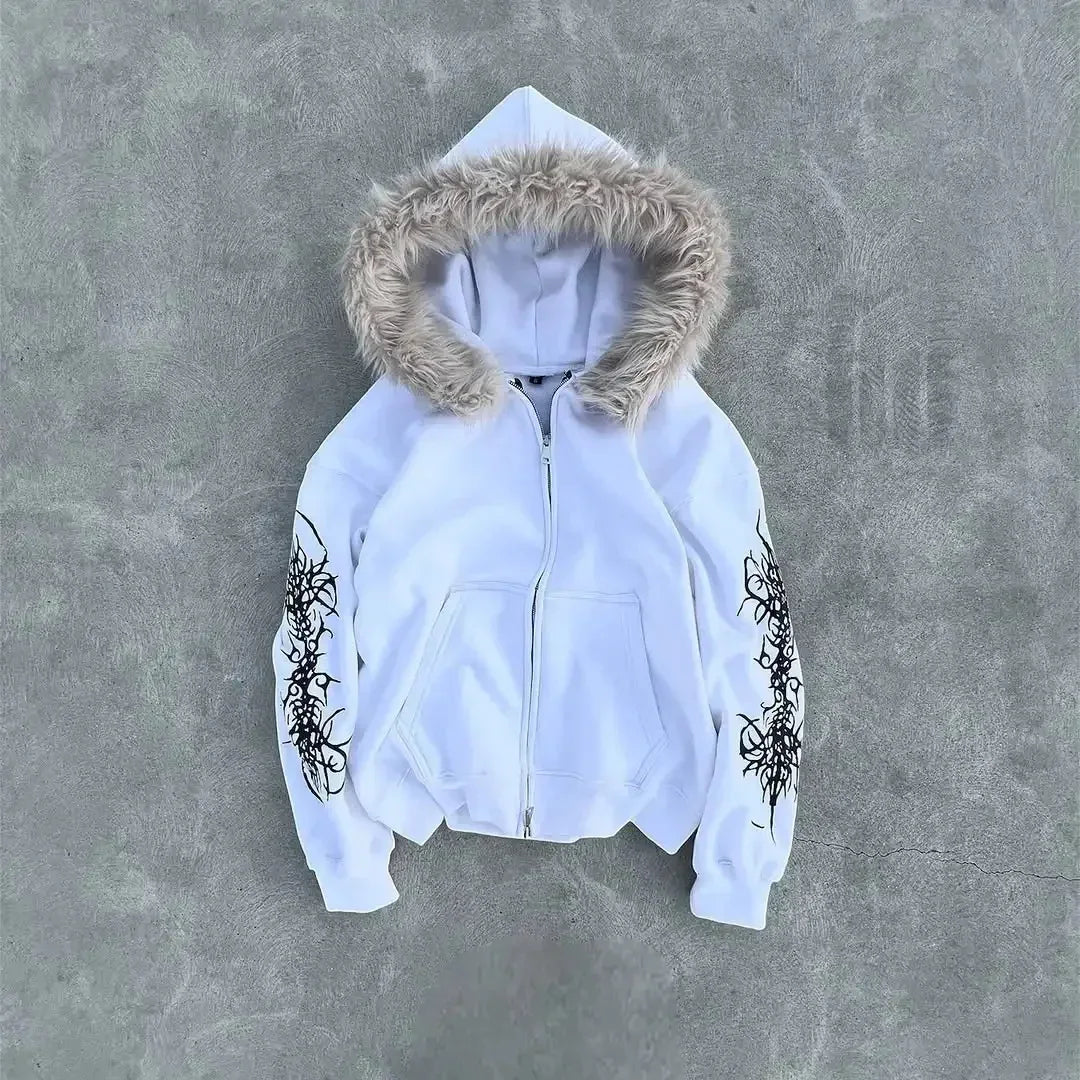 Hooded Open Cardigan Sweatshirt