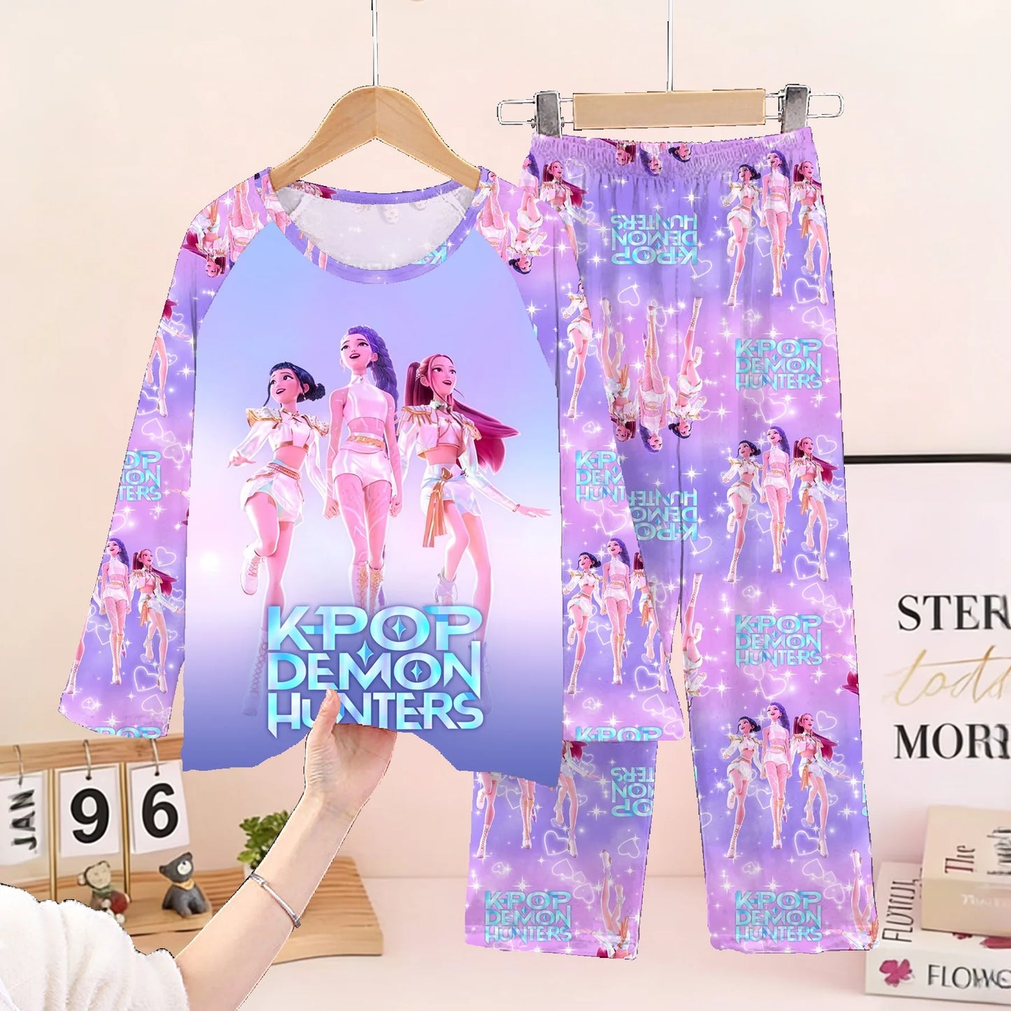 New  Pijamas Long Sleeve Print Cartoon