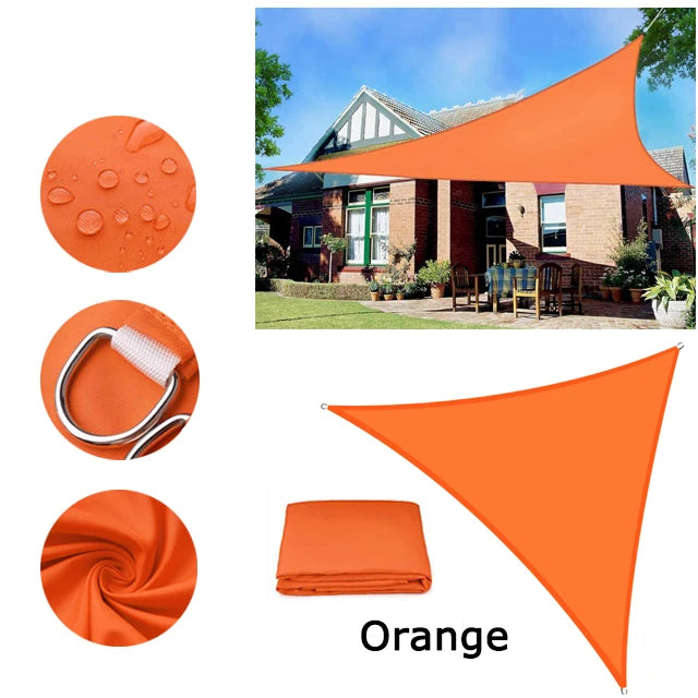 5x5x5/2x2x2M Waterproof Sun Shelter Triangle Sunshade Protection