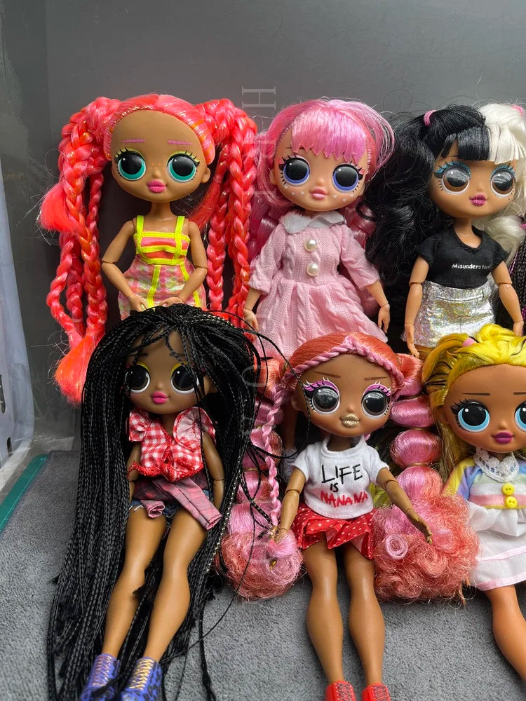 Original 24cm OMG Big Sister Fashion Dress up Girl Doll Set Including Clothes and Shoes Holiday Gift Toys