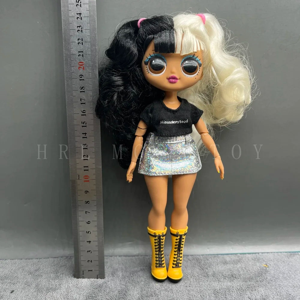 Original 24cm OMG Big Sister Fashion Dress up Girl Doll Set Including Clothes and Shoes Holiday Gift Toys