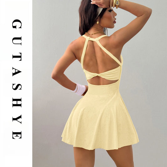 Yoga Tennis Dress With Pockets