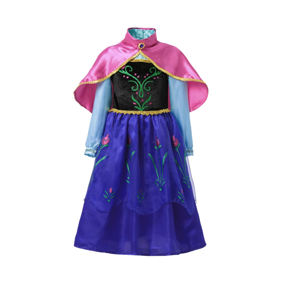 Moana Elsa Princess Dress for Girls Costume Kid Children Cosplay Birthday Carnival Party Outfit Toddler Fancy 2-8Y Birthday Gift