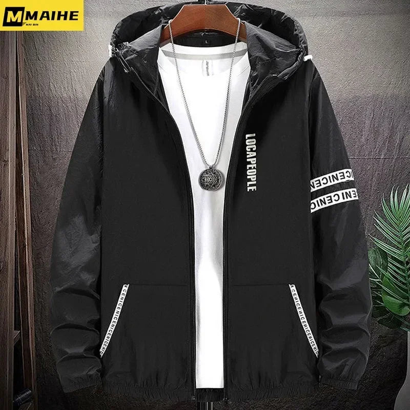 UV Sun Protection Big Size Hooded Windbreaker Jacket